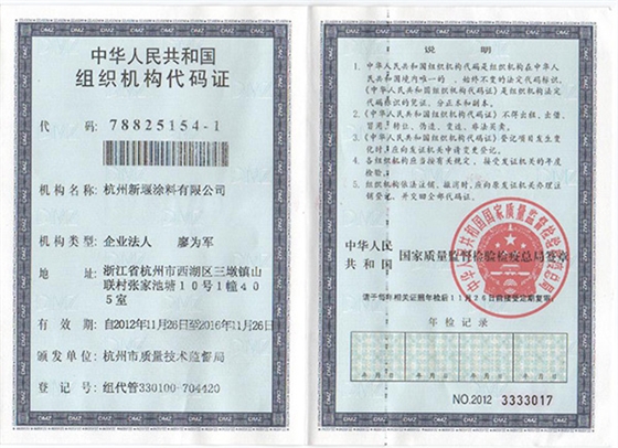 新堰榮譽(yù)-組織機(jī)構(gòu)代碼證